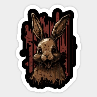 scary bunny Sticker